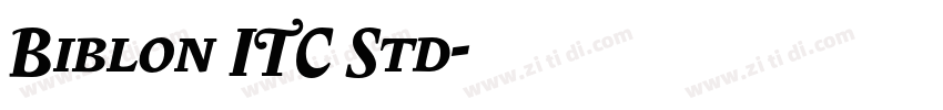 Biblon ITC Std字体转换